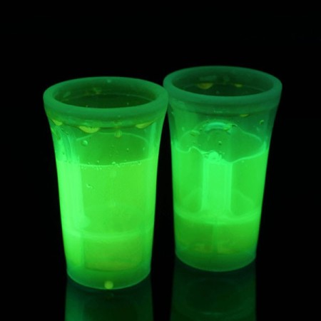2 Shooters Lumineux Fluorescent PowerGlass™ 4 cl - Vert