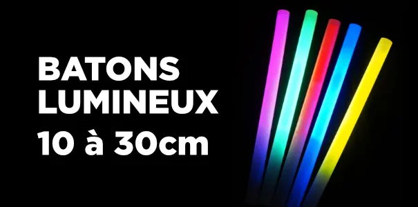 bâtons lumineux fluorescent