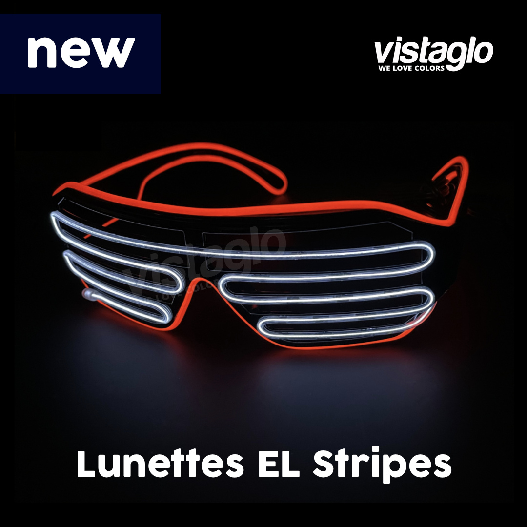 Lunettes Electroluminescente LED à rayures