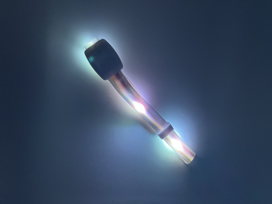 Bracelets lumineux connectés en nylon avec LEDs dans le bracelet